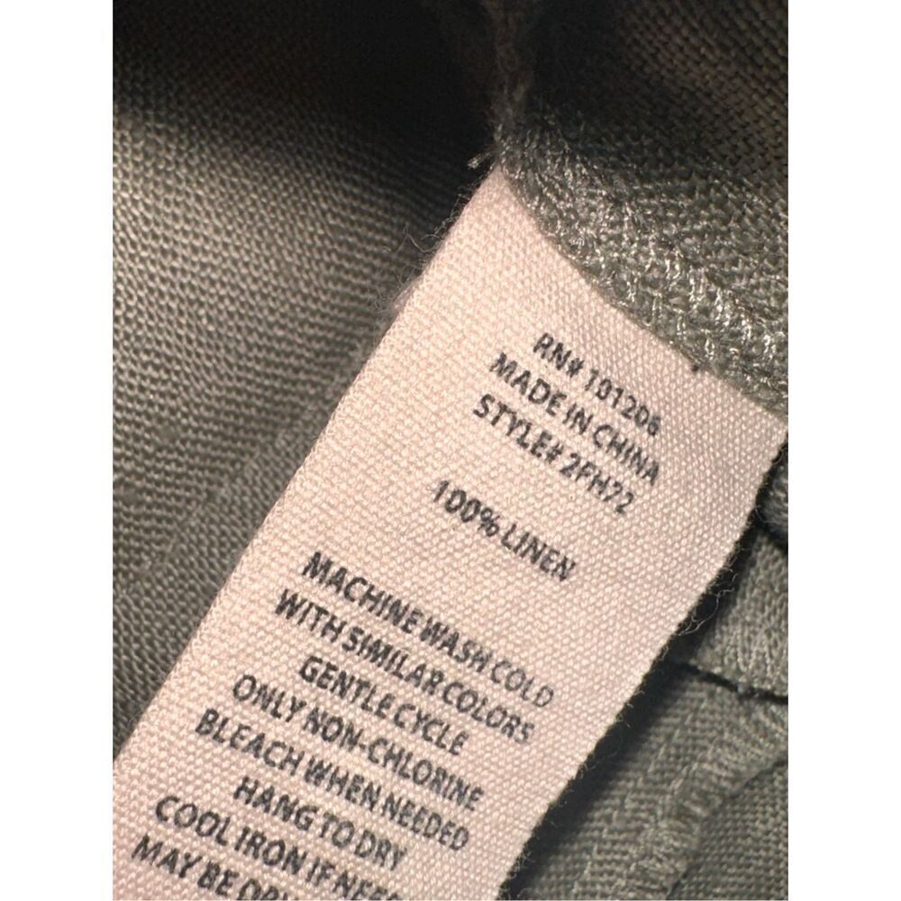 SOFT SURROUNDINGS Women's Wide Leg Pants pull on in khaki green- Size medium Ela - Picture 3 of 6